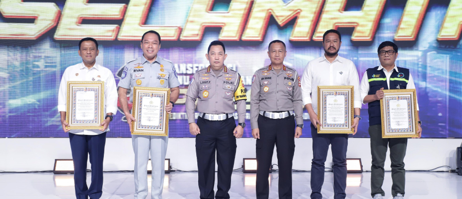 Konsisten Dukung Korlantas Polri di Bidang Kamseltibcarlantas, Jasa Raharja Dapat Piagam Penghargaan dari Kapolri