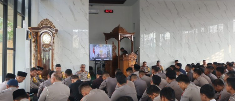Polda Bengkulu Gelar Pembinaan Rohani dan Mental (Binrohtal) Rutin Secara Virtual