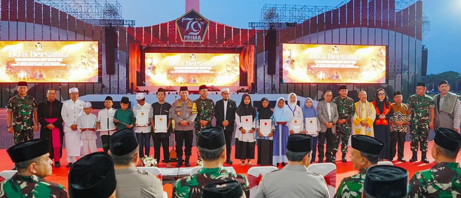 Kapolri Hadiri Doa Bersama Lintas Agama Perayaan HUT ke-79 TNI