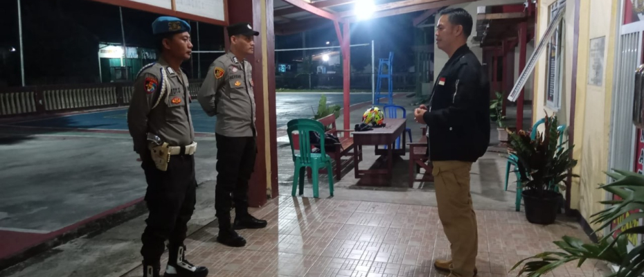 Sebelum Patroli, Piket Yanmas Personel Polsek Kaur Utara Laksanaan Apel Malam 