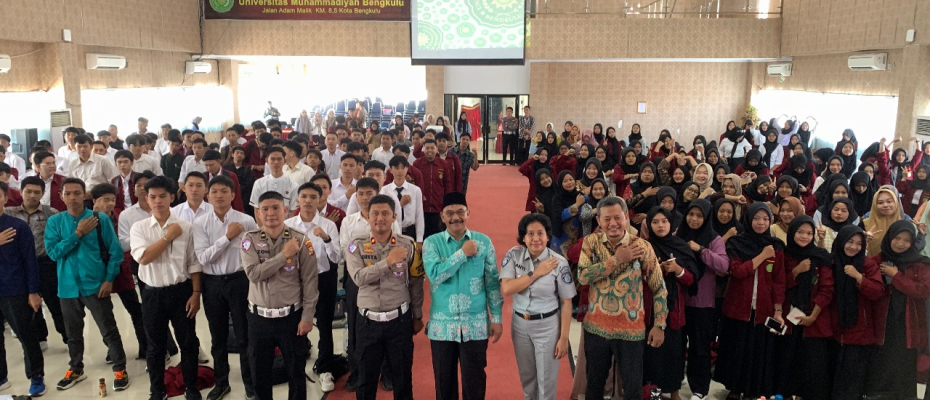 Jasa Raharja Bengkulu Menjadi Narasumber Police Goes to Campus di Universitas Muhammadiyah Bengkulu
