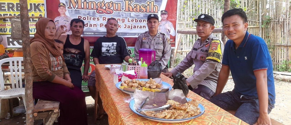 Polsek Padang Ulak Tanding Laksanakan Kegiatan Minggu Kasih Bersama Bhabinkamtibmas Tampung Asprasi Warga 