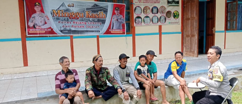 Polsek Sindang Kelingi Gelar Kegiatan Minggu Kasih Bersama Bhabinkamtibmas Sampaikan Pesan Kamtibmas 