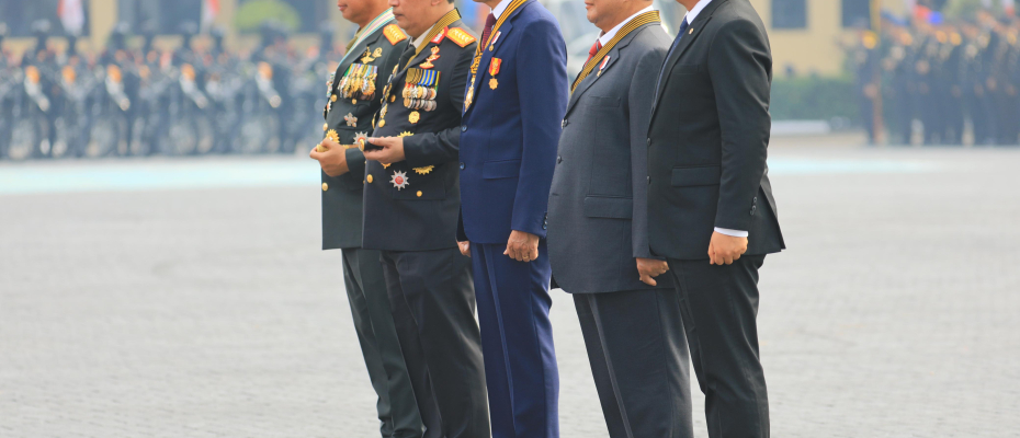 Polri Apel Gelar Pasukan Pengamanan Pelantikan Presiden RI dan Wakil Presiden RI
