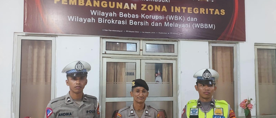 Pengamanan kantor Penyelenggara Pilkada oleh personil Polres Seluma dalam rangka OMP 2024.