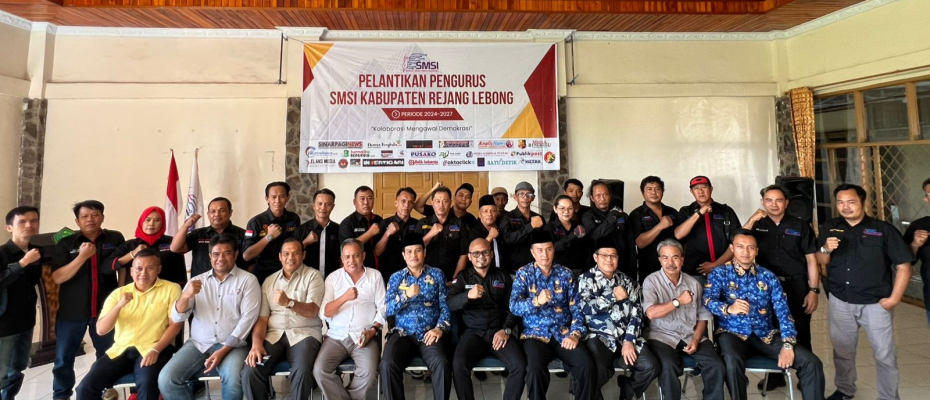 Ketua SMSI Bengkulu Lantik Ketua dan Pengurus SMSI Rejang Lebong Periode 2024-2027