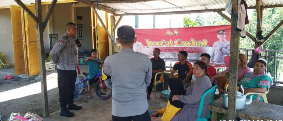 Polsek Sindang Kelingi Laksanakan Jumat Curhat Bersama Kapolsek Sindang Kelingi