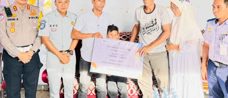 Seluruh Korban Kecelakaan Pesawat SAM Air di Gorontalo Terima Santunan Jasa Raharja