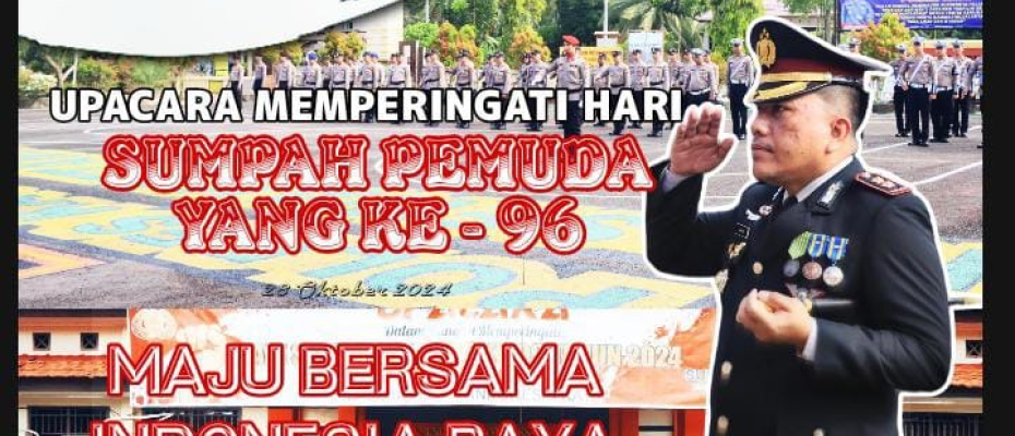 Polres Kaur Gelar Upacara Peringatan Sumpah Pemuda di Lapangan Satya Haprabu