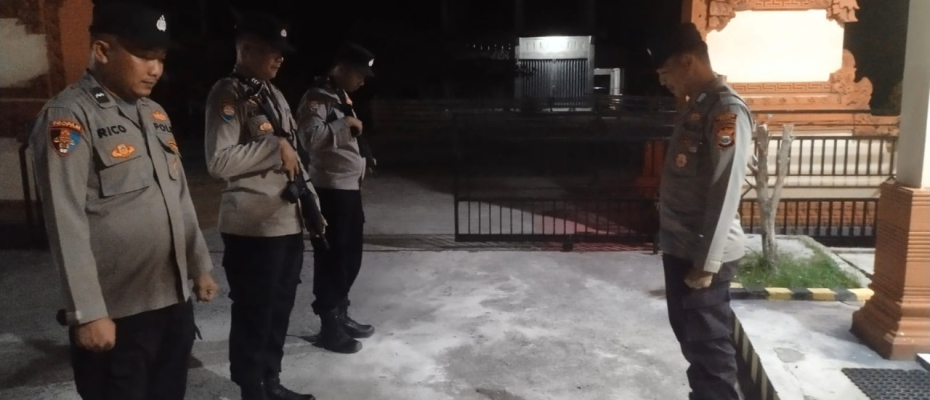 Polsek Kaur Tengah Gelar Apel Malam Piket Yanmas Regu III