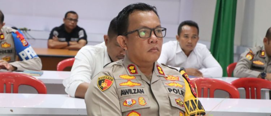 Polres Lebong Ikuti Zoom Meeting Terkait Pengamanan Distribusi Logistik Pilkada