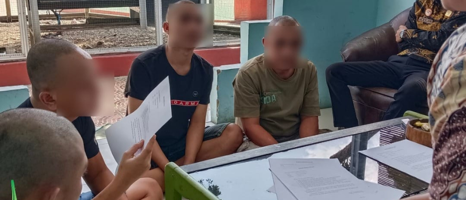 Pemberian Arahan Terhadap Lima Warga Binaan Lapas Curup Yang Baru