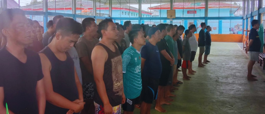 Warga Binaan Lapas Curup Rutin Giatkan Olahraga Pagi