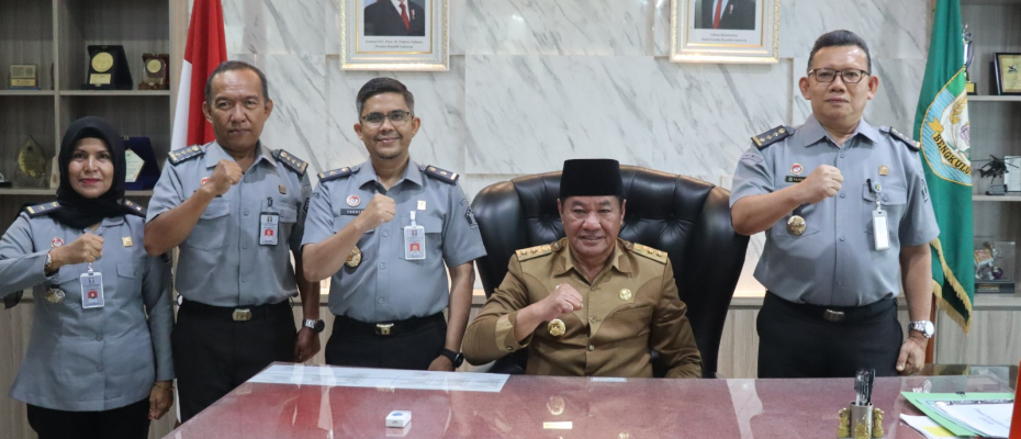 Kunjungan ke Pemprov Bengkulu, Kanwil Kemenkumham Bengkulu Bakalan Kukuhkan Desa dan Kelurahan Sadar Hukum 