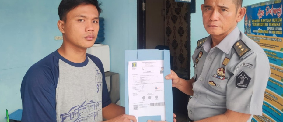 Satu Orang Warga Binaan Terima Program Cuti Bersyarat