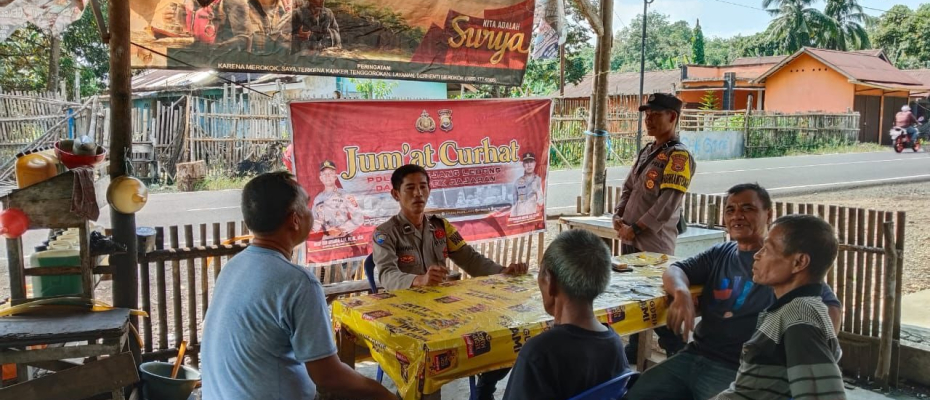 Tingkatkan Komunikasi Terkait Kamtibmas dengan Masyarakat, Polsek Padang Ulak Tanding Gelar Jumat Curhat Bersama 