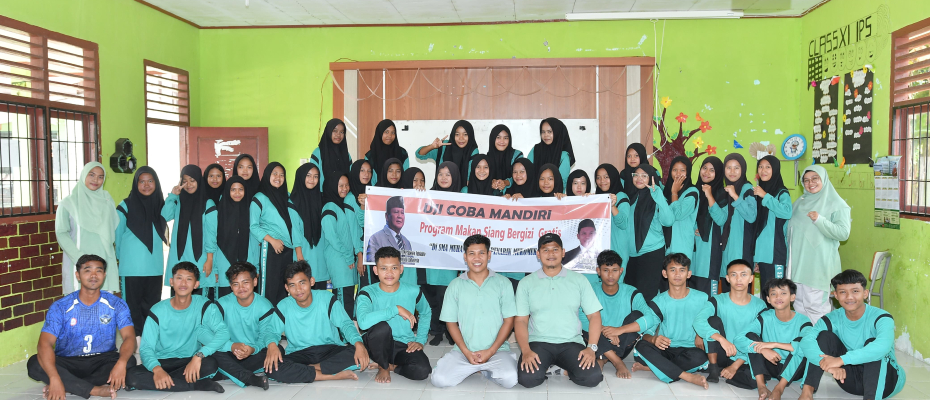 SMA Muhammadiyah Penarik Kab.Mukomuko Sukses Gelar Uji Coba Makan Siang Bergizi Gratis Secara Mandiri