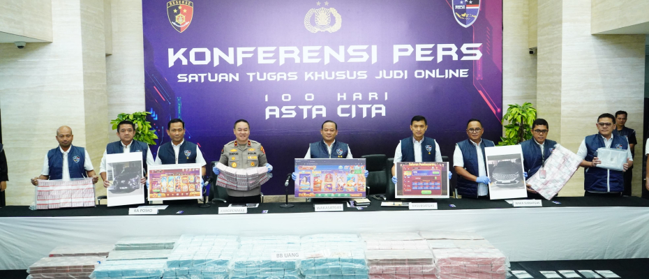 Sita Rp78,1 Miliar dari Judol Internasional, Komitmen Polri atas Asta Cita Presiden Prabowo 