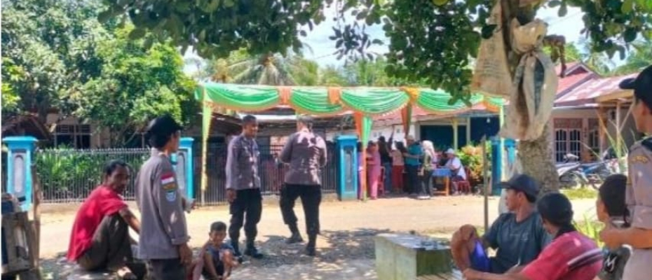 Pengamanan kampanye Cabup nomor 2 di kecamatan Seluma Timur