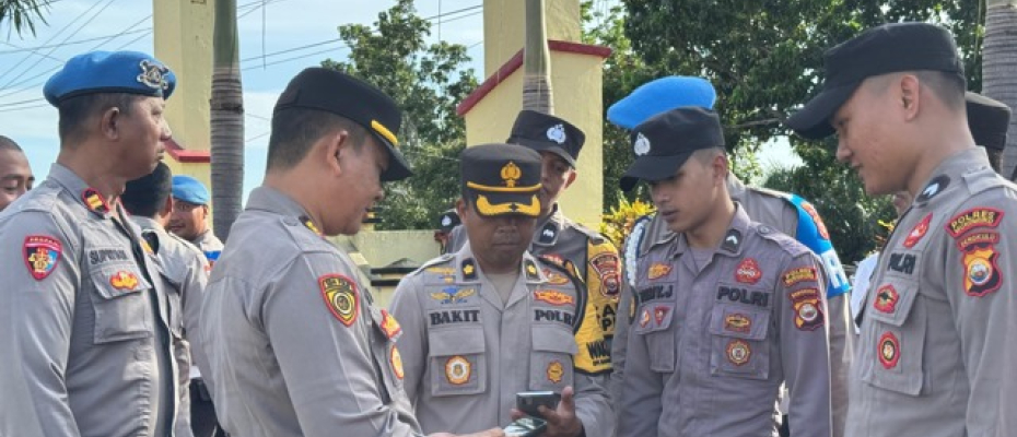 Waka Polres Mukomuko cek Hp personel, perketat pengawasan judi Online