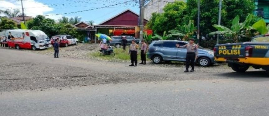 Polres Seluma dan Polsek Selum, Laksanakan Pengamanan Kampanye Paslon No. 1 Teddy Rahman dan Gustianto di Desa Talang Saling