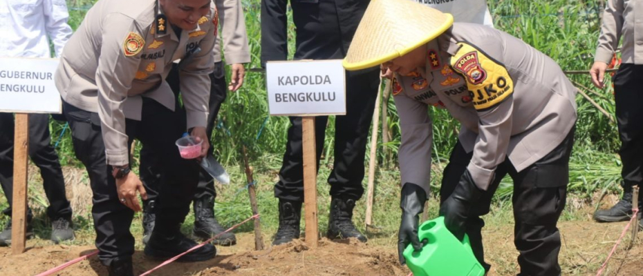 Dukung Program Swasembada Pangan, Kapolda Bengkulu Launching Gugus Tugas Polri Dukung Ketahanan Pangan