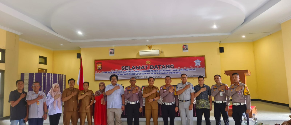 Kajian Laka Lantas Human Eror dari Mabes Polri dan Universitas Indonesia di Polres Seluma