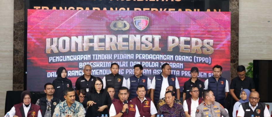 Bareskrim Polri Ungkap 397 Kasus TPPO Jaringan Internasional selama 22 Oktober – 22 November 2024