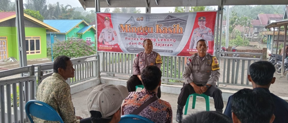 Minggu Kasih Polsek Sindang Kelingi, Mendekatkan Polri dengan Masyarakat