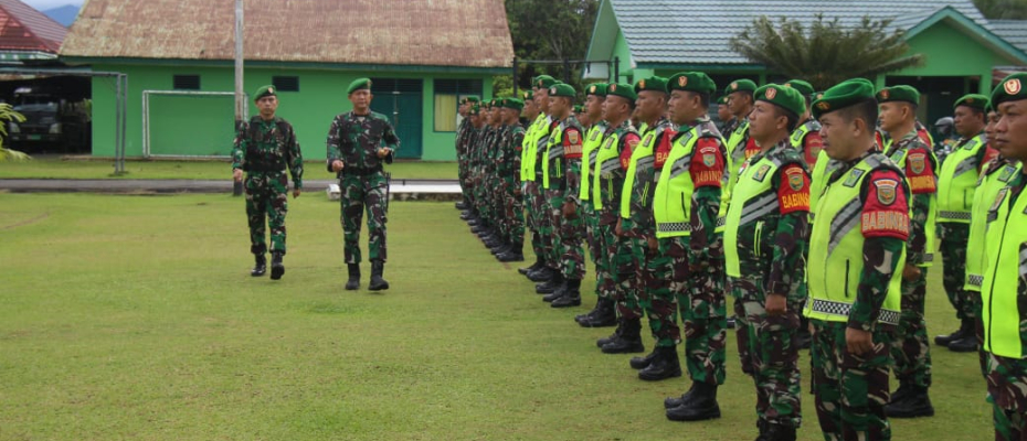 Kodim 0423/Bengkulu Utara Gelar Apel Siaga Pilkada 2024.