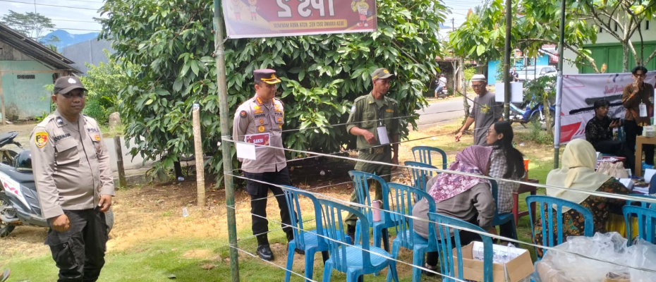 Pastikan Tahapan Pungut Suara Berjalan Aman, lancar, dan damai, Pamatwil Bengkulu Pantau Langsung TPS