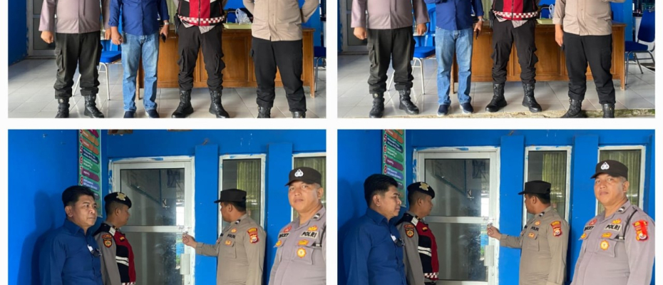 Kasubsatgas PAM Lakukan Pengecekan Kantor PPK Sungai Serut, Pastikan Situasi Aman
