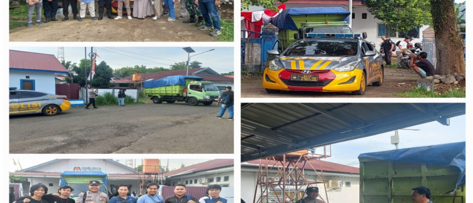 Personel Polsek Ratu Agung Amankan Rapat Pleno dan Distribusi Kotak Suara Pilkada 2024 ke KPU Kota Bengkulu