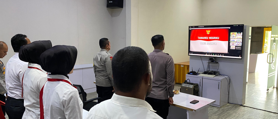 Polres Lebong Ikuti Zoom Meeting Pembukaan Latihan Pra Ops Pekat Nala II 2024