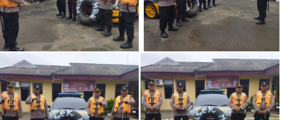 Polsek Muara Bangkahulu Gelar Apel Siaga Antisipasi Bencana Banjir