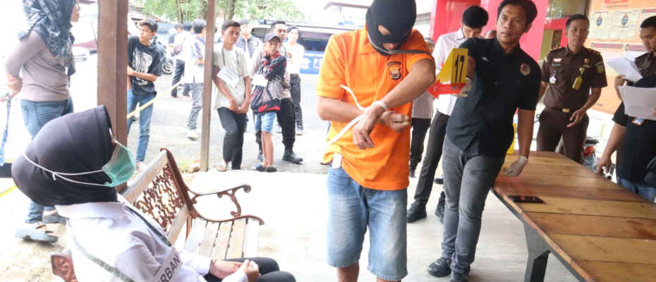Polres Lebong Gelar Rekonsruksi Kasus Pembunuhan