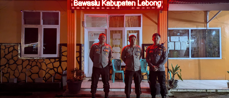 Pasca Pleno, Personel Polres Lebong Masih Berjaga di KPU dan Bawaslu