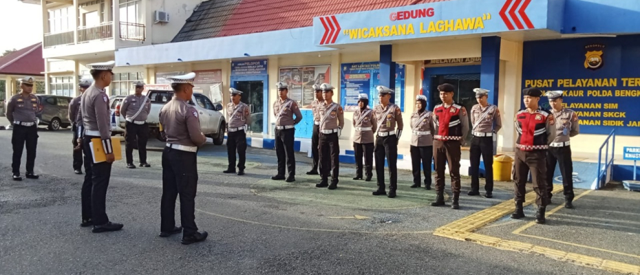 Polres Kaur Gelar Apel Pagi untuk Sat Lantas dan Regu Patroli Sat Samapta
