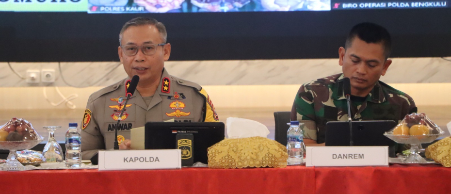 Kapolda Bengkulu Buka Rakor Lintas Sektoral Operasi Lilin Nala 2024