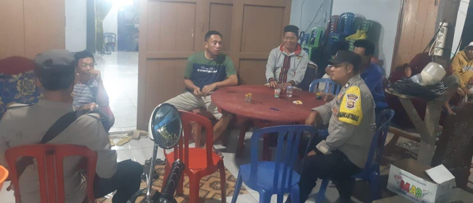 Polsek Kaur Tengah Laksanakan Patroli Dialogis Antisipasi Kejahatan dan Pengamanan Objek Vital