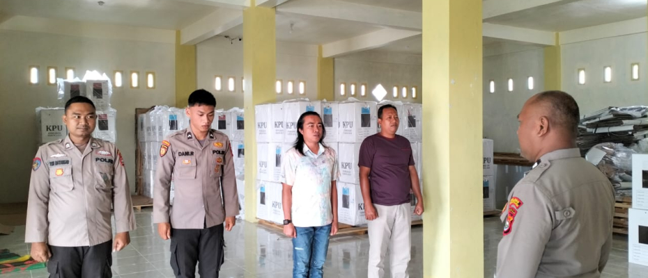 Polres Bengkulu Selatan Perketat Pengamanan Gudang Logistik KPU Pasca Pilkada 2024