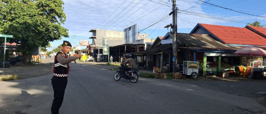 Polres Kaur Laksanakan Apel Pagi dan Turlalin di Simpang Polsek Kaur Selatan