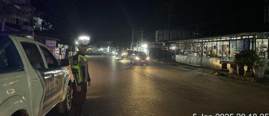 Satlantas Polres Bengkulu Selatan Gelar Blue Light Patrol untuk Pastikan Kamtibmas dan Kamseltibcar Lantas