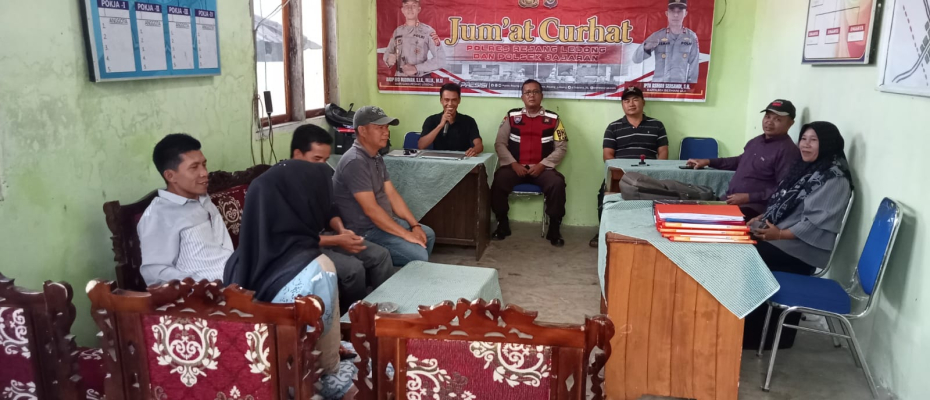 Polsek Bermani Ulu Gelar Jumat Curhat Bersama Masyarakat