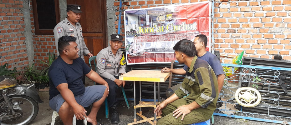 Polsek Selupu Rejang Gelar Jumat Curhat di Desa Air Putih Kali Bandung