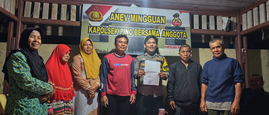 Bhabinkamtibmas Polsek Pino Laksanakan Problem Solving Penyelesaian Permasalahan Warga