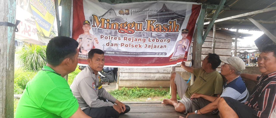 Polsek Padang Ulak Tanding Gelar Kegiatan Minggu Kasih Bersama Bhabinkamtibmas