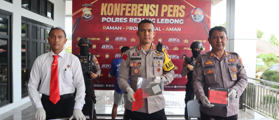 Polres Rejang Lebong Tangkap Residivis Pencurian Motor, Ungkap Modus dan Barang Bukti