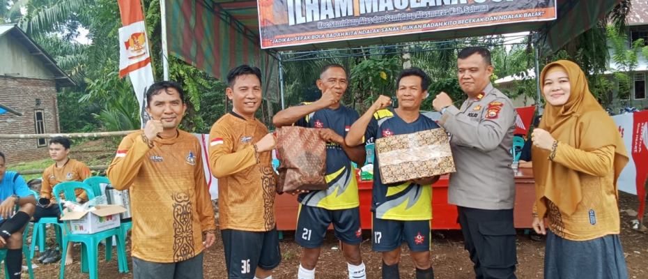 Wakapolres Seluma Hadiri Turnamen Sepak Bola Ilham Maulana Cup I 2025 di Semidang Alas