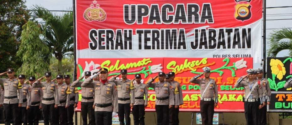 Polres Seluma Gelar Upacara Serah Terima Jabatan untuk Penyegaran Organisasi